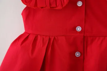 Летнее платье для маленьких девочек модное хлопковое с рукавами детское дня