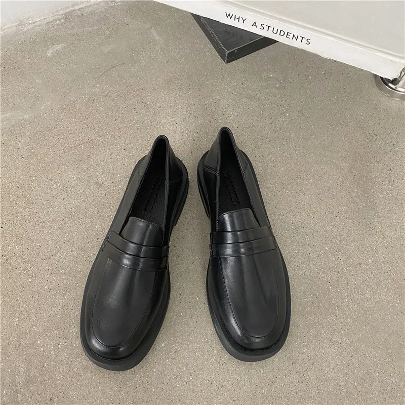 

Womens Derby Shoes Clogs Platform Metal Chain Female Footwear Casual Sneaker Loafers With Fur Round Toe Modis Leather Creepers B