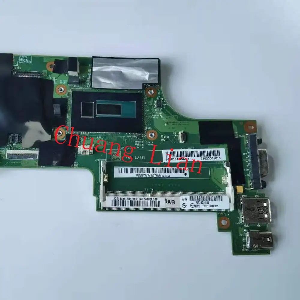 Для Lenovo Thinkpad X250 ноутбук материнская плата NM-A091 с процессором i7 5500U DDR3 100% полностью