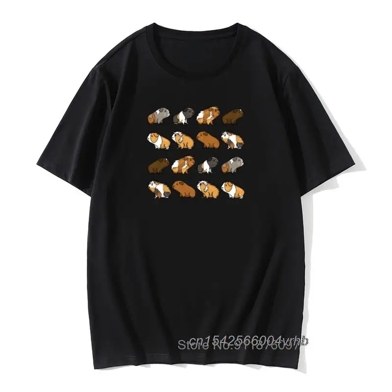 

Men T-Shirt Guinea Pig Procession Men T Shirt Camisa Animal Lover Animals Kawaii Pet Tshirt Harajuku Tops Plus Size