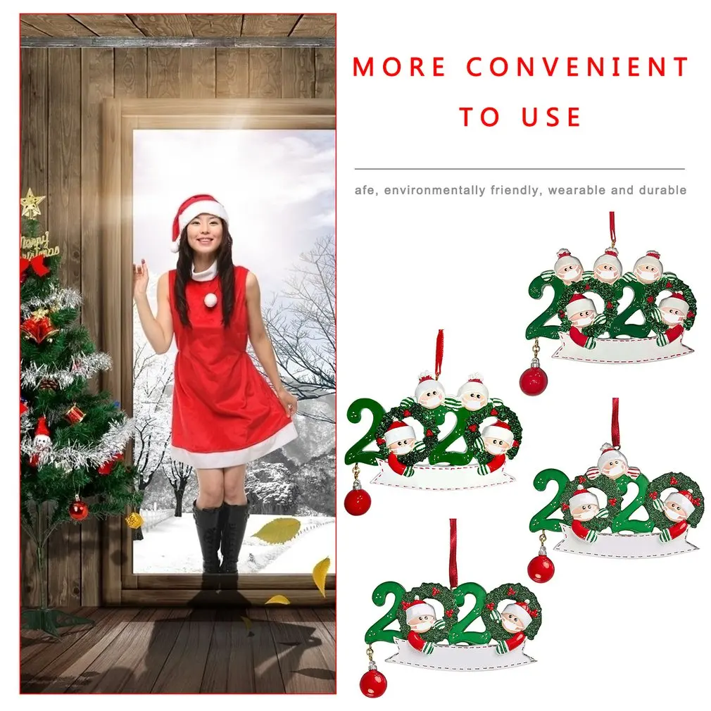 

Christmas Ornament Resin Hanging Pendants Xmas Tree Decor Santa Claus Christmas Decorations For Christmas Party Gifts