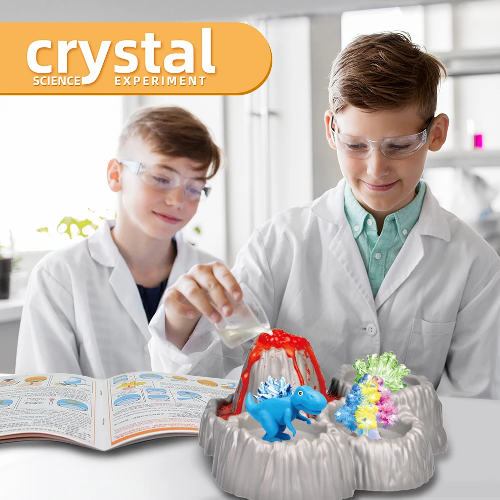 

Simulate Volcanic Eruptions Science Kit 5 in 1 Chemistry Experiment Set 4 different Scenarios Crystal Experiments for Kid age 8+