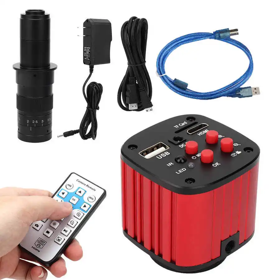 Промышленный Микроскоп Цифровой 1080P HDMI USB CPU SMD ремонт Сварка 100 240vAC вилка США