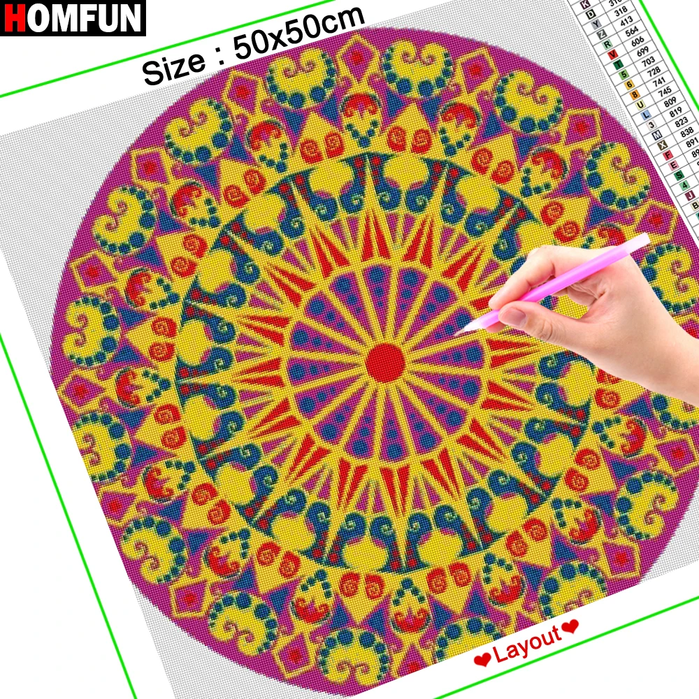 Алмазная 5D картина HOMFUN сделай сам полноразмерная вышивка крестиком религиозная