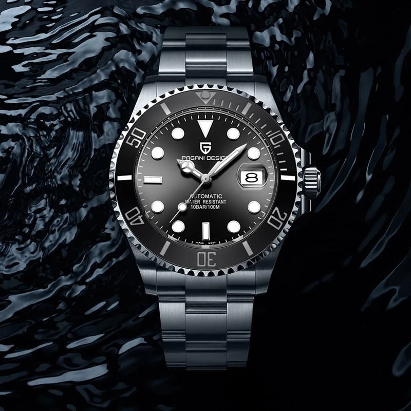 

Часы PAGANI Design Мужские, спортивные, водонепроницаемые до 100 м