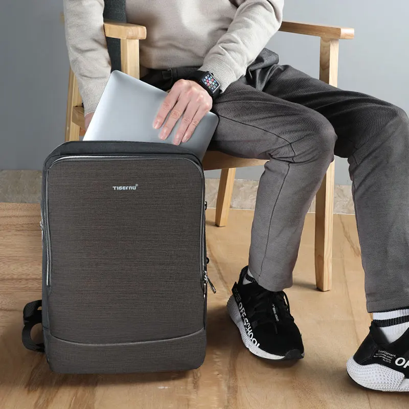 Tigernu новый 15 6 дюймовый ноутбук рюкзак брызгозащитный молния Анти Вор мужчины