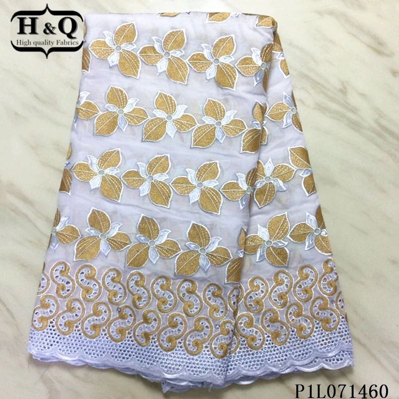

H&Q Green African Dry Cotton Lace Fabric 2021 High Quality Lace Swiss Voile Lace In Switzerland Nigerian Lace Fabrics For Sewing