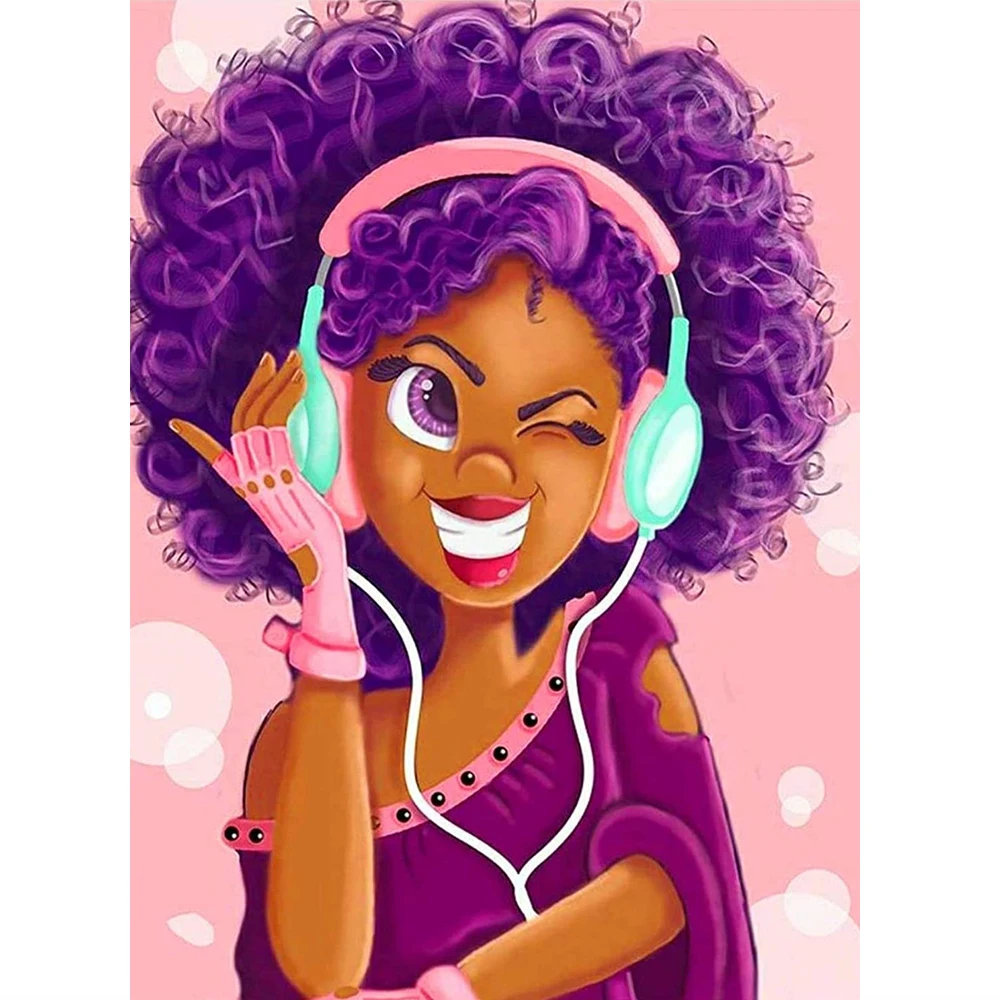 Ткань с принтом девушки изображением пейзажа 14 карат полный комплект для вышивки