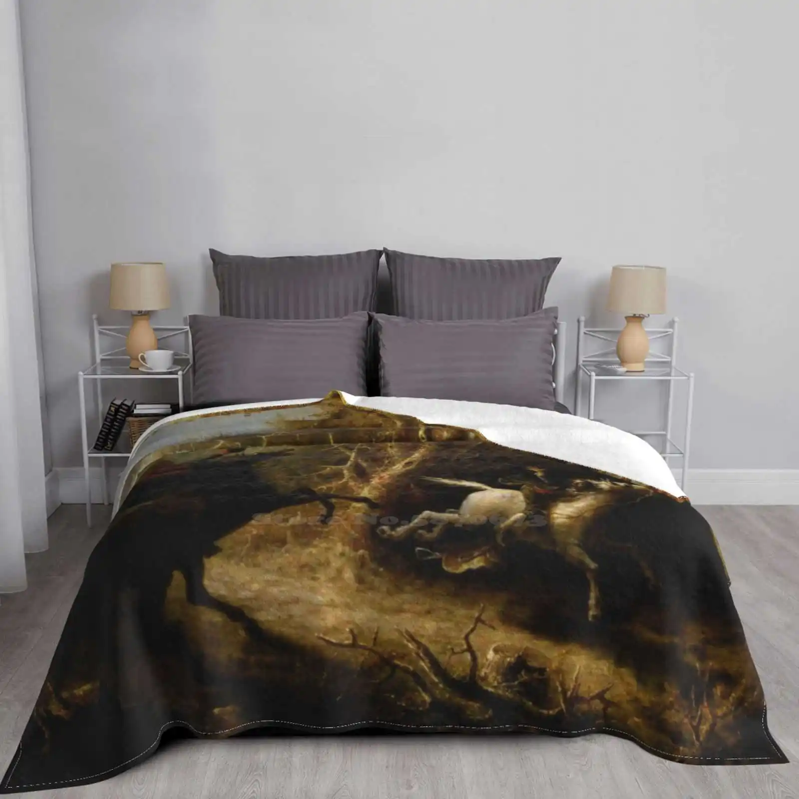 John Quidor искусство Безголовый игабол журавль одеяло для кондиционирования воздуха