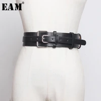 eam pu leather multicolor buckle long wide belt personality women new fashion tide all match spring autumn 2022 1d804