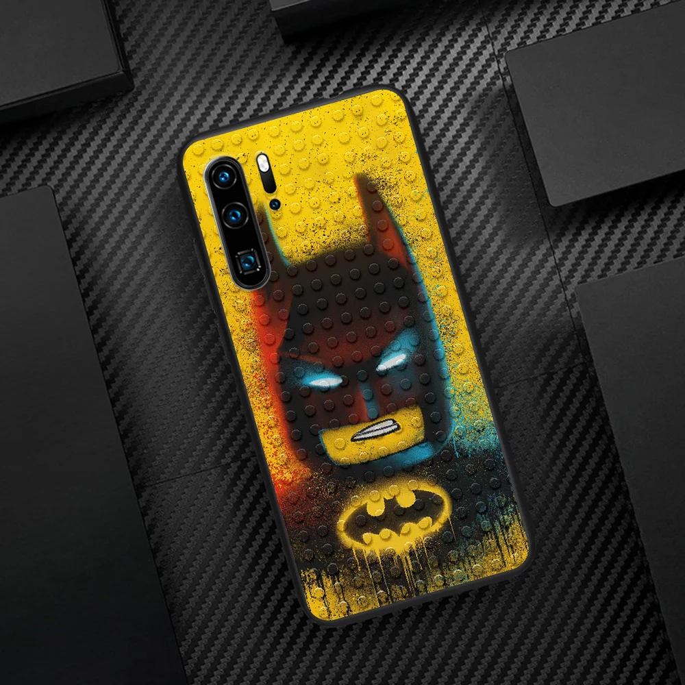 

LEGOS Phone Case For Huawei P Mate 10 20 30 40 Pro Lite Smart 2019 2021 black Waterproof Soft Cell Luxury Hoesjes Silicone Prime