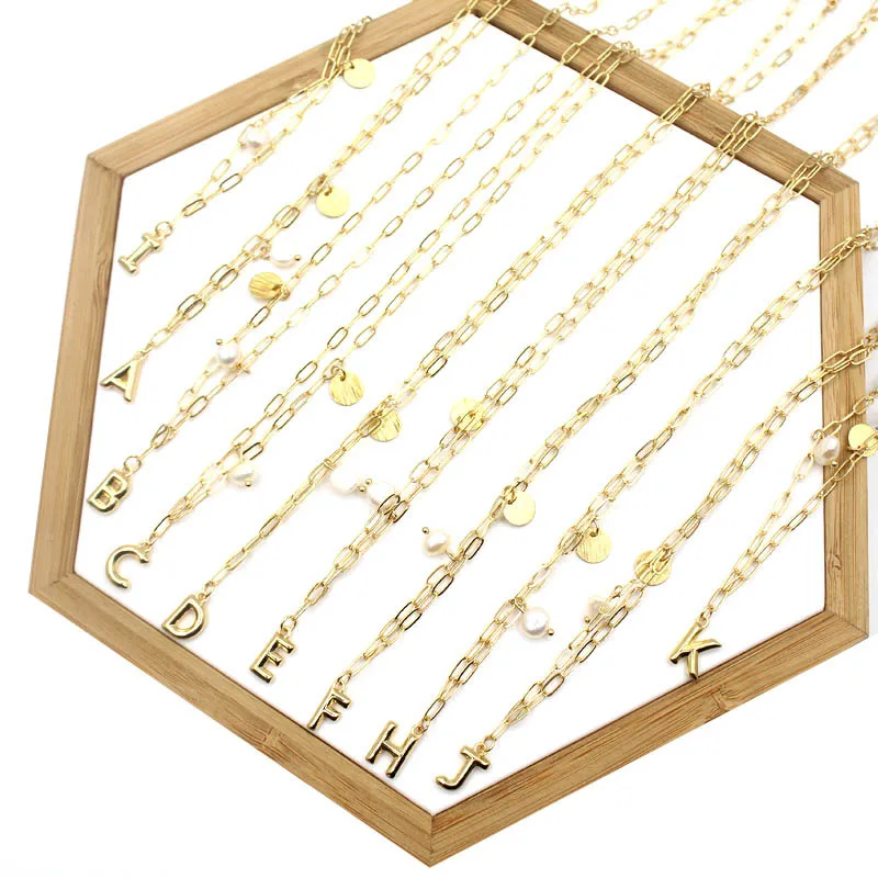 Натуральная пресная вода барокко жемчужное письмо ожерелье с подвесками на