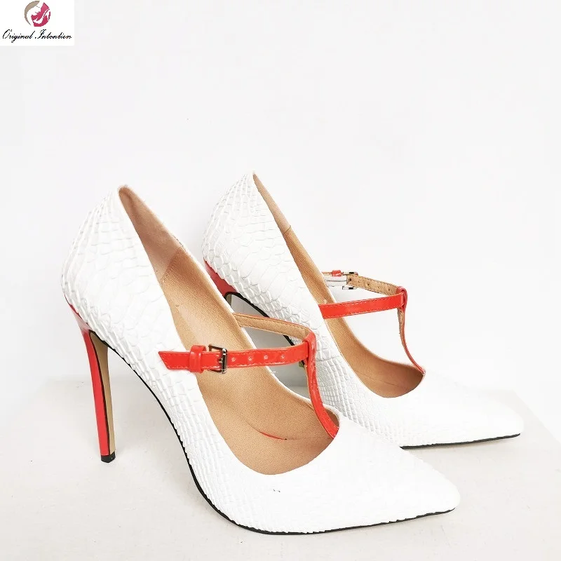 

Женские туфли-лодочки на шпильке, из ПУ кожи