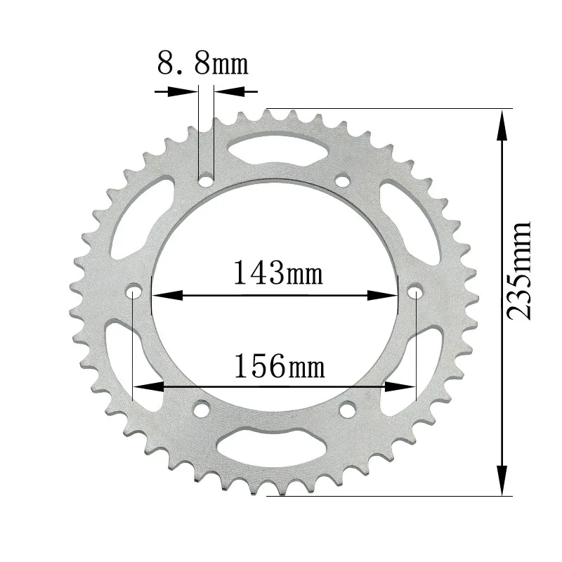Аксессуары для мотоциклов 13T передняя 46T задняя звездочка с зубьями подходит 520 525
