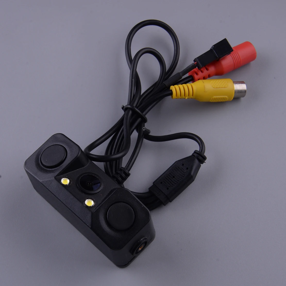 

Универсальный автомобильный парковочный радар заднего вида, 12 В постоянного тока, камера заднего вида 3 в 1 с датчиком парковки, черный