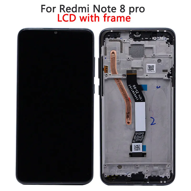 ЖК дисплей для Xiaomi Redmi Note 8 Pro дигитайзер сенсорная панель экран M1906G7I 2015105 с