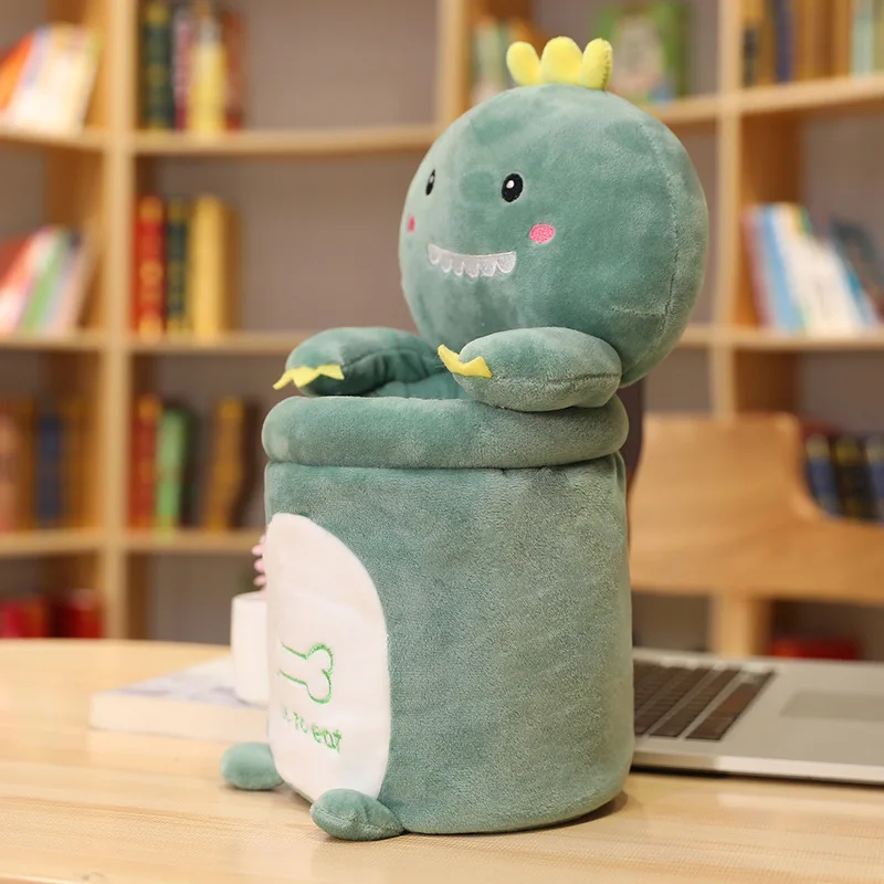 

Cartoon Storage Bags Animals Lanyard Pack Store Coin Dinosaur Cats Husky Dog Monkey Toys for Kids Gift 40cm