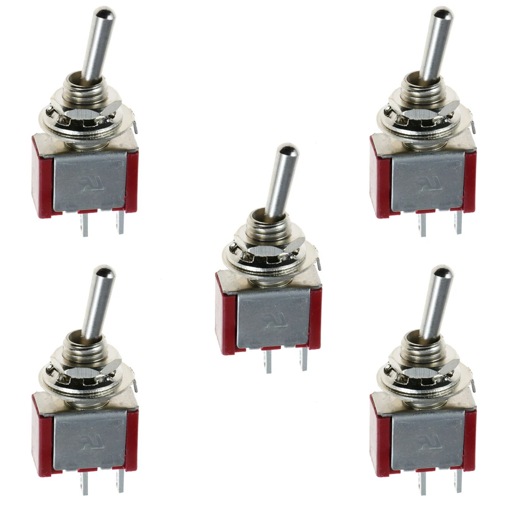 

5x on-Off Mini Miniature Toggle Switch Model Railway Car Dash Dashboard SPST