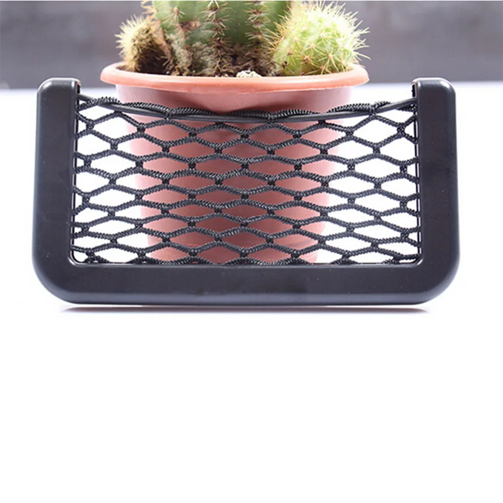 

15x8cm Car Storage Bag Mesh Net Bag Car Styling Luggage Holder Pocket Sticker Car Seat Organizer Car Storage Car Accessories