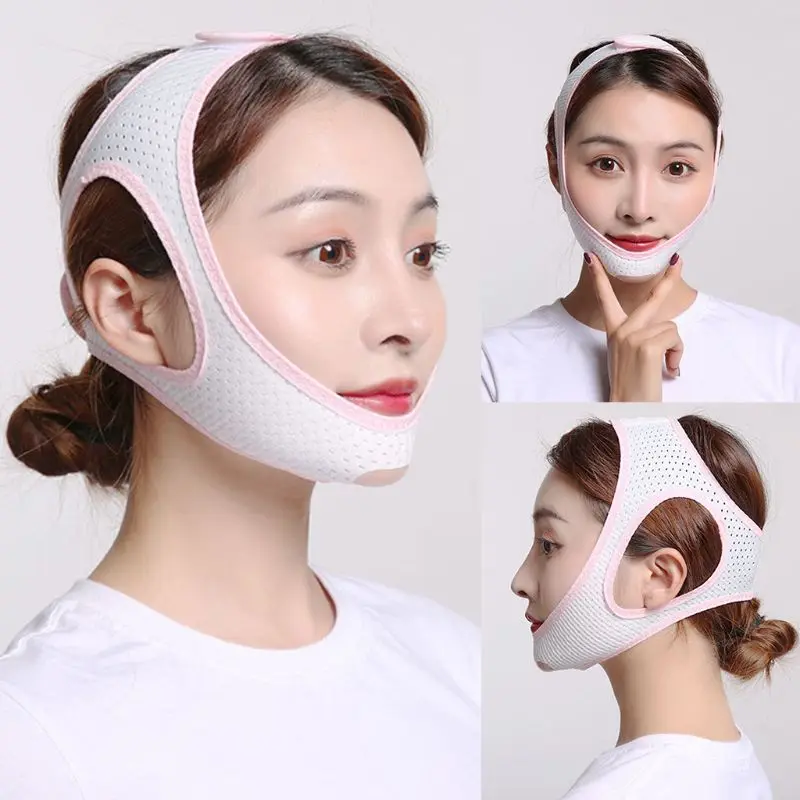 Унисекс анти храп подбородок ремень Поддержка челюсти дышащая сетка Храп Пробка