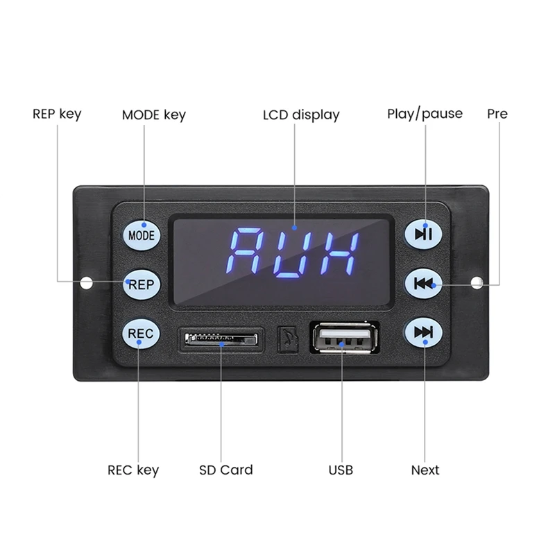 MP3 декодер аудиоплата USB ЦАП Bluetooth-совместимый приемник домашний кинотеатр