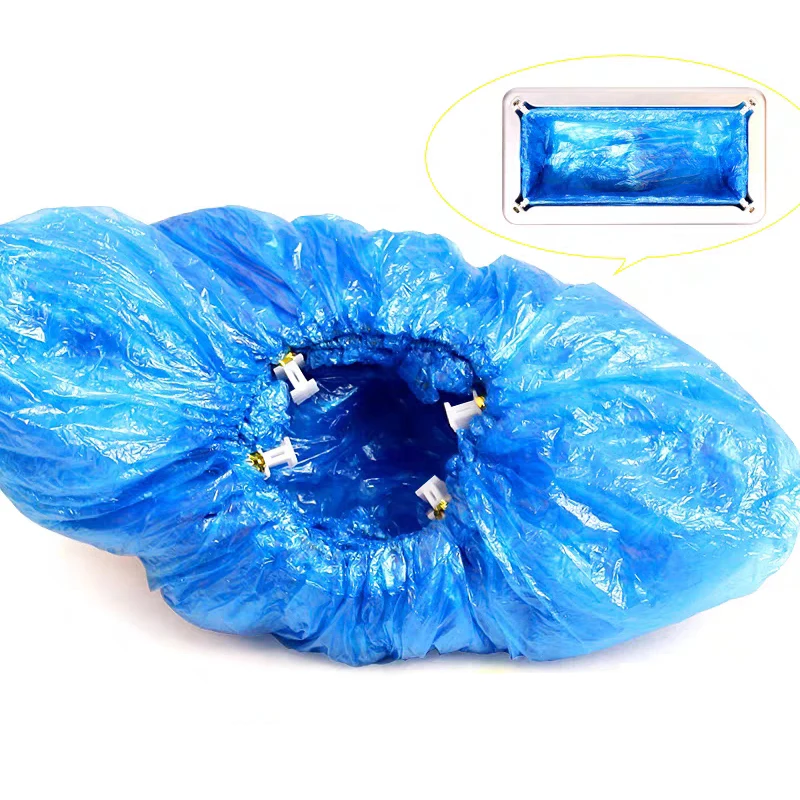 100-800PCS Disposable PE Shoe Cover For Automatic Machine Special T Buckle | Безопасность и защита