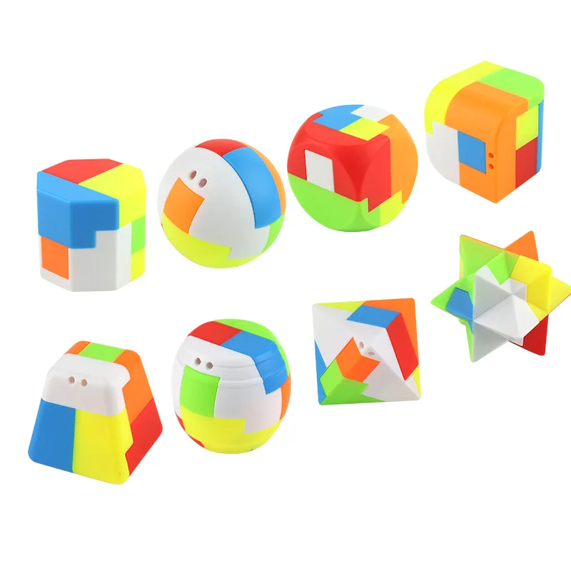 12 шт./компл. LUBAN Lock Cube IQ развивающая интеллектуальная игрушка-головоломка 3D