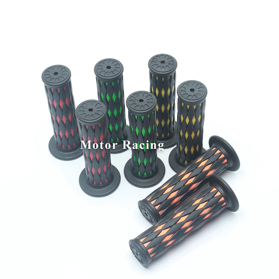 1pair Universal Motorcycle Hand Grips Rubber Handle Bar 7/8&quot 22mm for Honda KAWASAKI Yamaha Suzuki DUCATI KTM Vintage Cafe Racer |