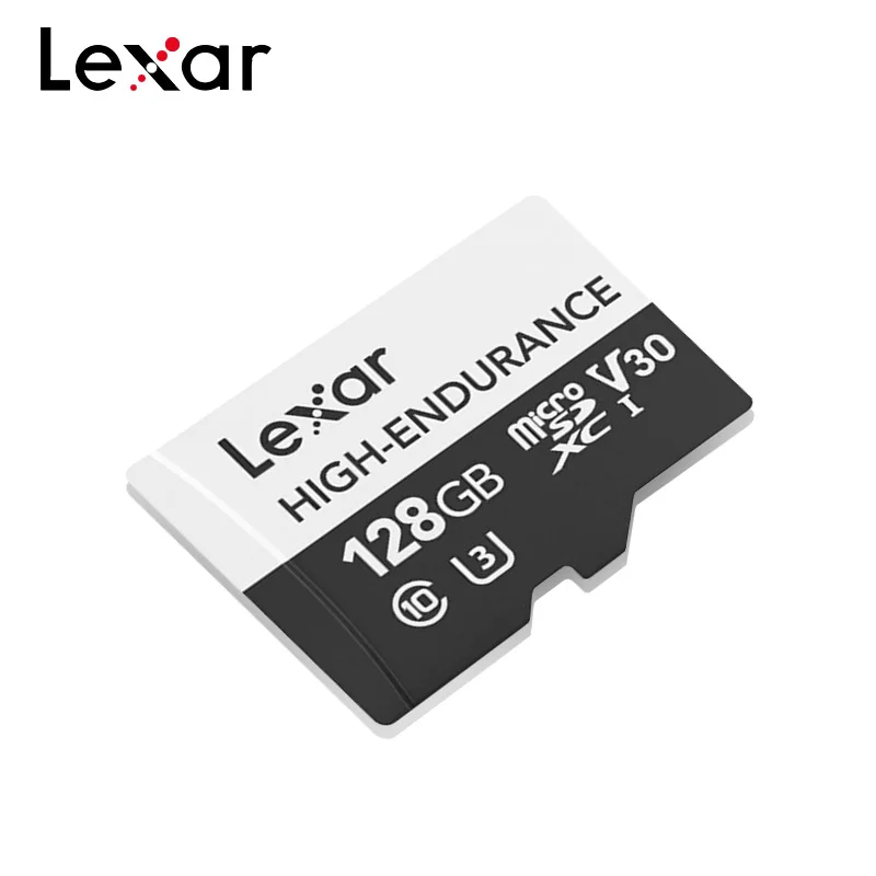 Lexar высокая выносливость Памяти высокоскоростная карта 100 МБ/с. 64 Гб 128 V30 UHS-I U3 класса 10 32GB U1 V10 Microsd карты
