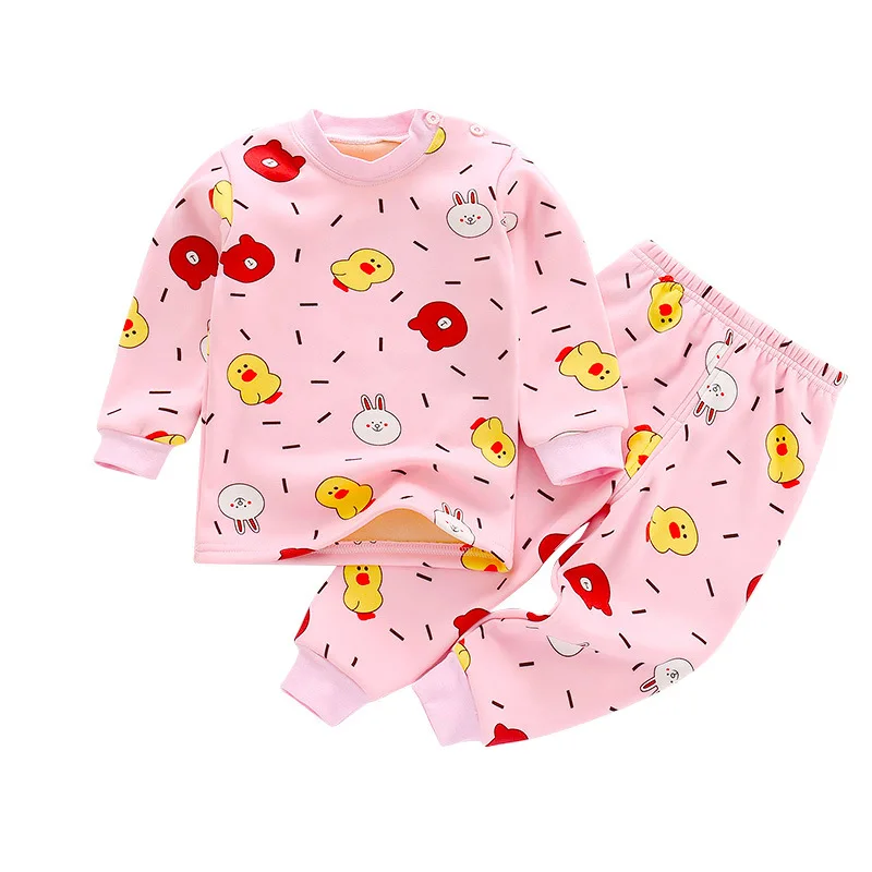 

Winter and Autumn China Manufacturer Wholesale Casual O-Neck Children's Clothing 2 Pcs Long Sleeve Set Kids Boutique Clothing