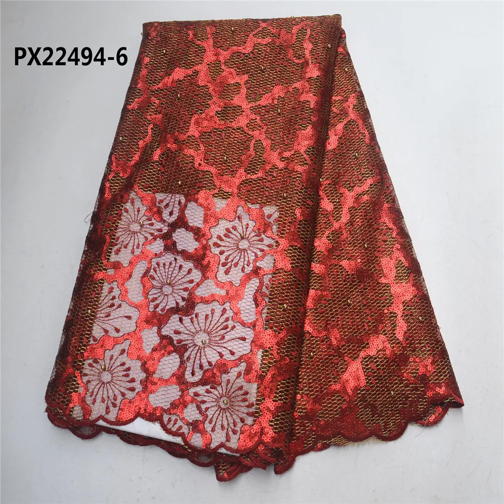 Королевский синий хорошая цена Высококачественная Тюлевая кружевная органза