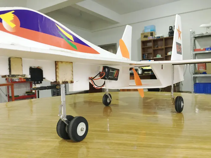 EPO SU27 Собранный пенокартон алюминиевый посадочный механизм DIY RC набор самолетов с передним рулем для FPV RC самолет с неподвижным крылом