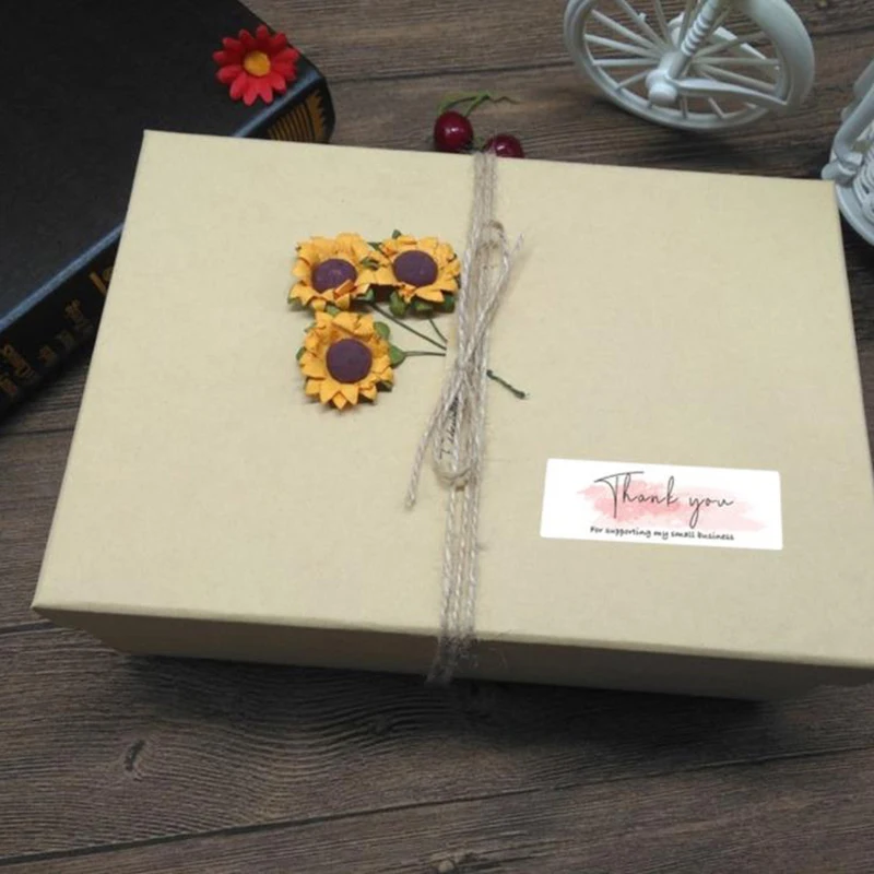 

120 шт./рулон, наклейки «Thank You»