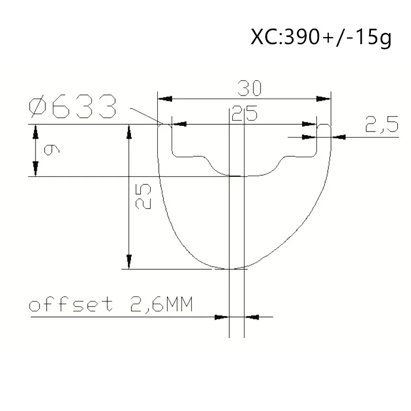 Велосипедное колесо novatec 29er одноколесное переднее асимметричное 30x25 мм XC mtb 29