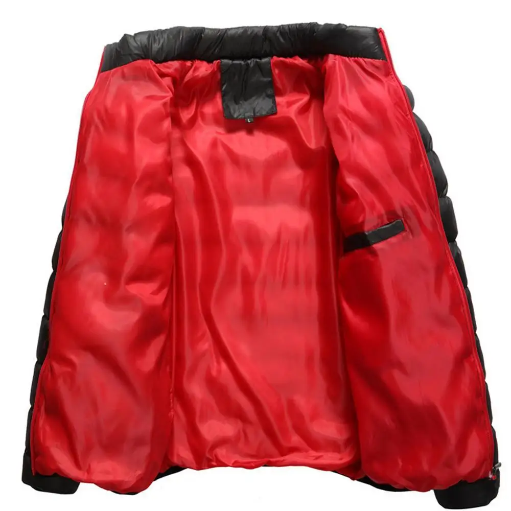 

Мужская зимняя теплая пуховая куртка с длинным рукавом и воротником-стойкой, 2021