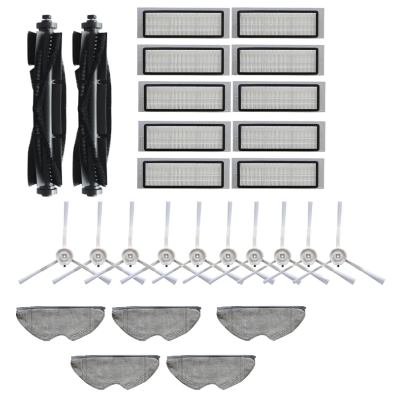 

27 шт. моющиеся основной щетки боковые Hepa фильтр Швабра Ткань для 360 S5 S7 Робот Запчасти для роботизированного пылесоса