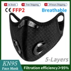 Унисекс KN95 Black маска в ассортименте 5-слойные защитные маски FFP2 маска для лица от вируса FPP2 mascarillas Необычные унисекс