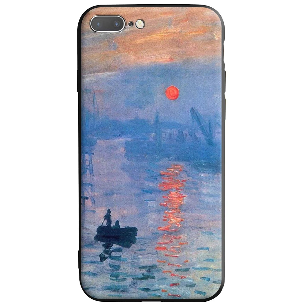 Claude Monet Painting Sunflower Silicone Case for Apple iPhone 11 Pro XS X XR Max 8 7 6S 6 Plus SE 5S | Мобильные телефоны и