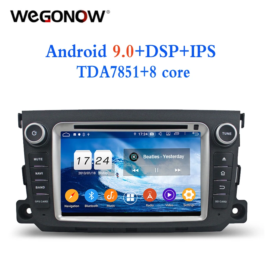 TDA7851 Android 9 0 для Benz SMART 2011 2012 2013 2014 4 Гб Оперативная память 32 GB Встроенная