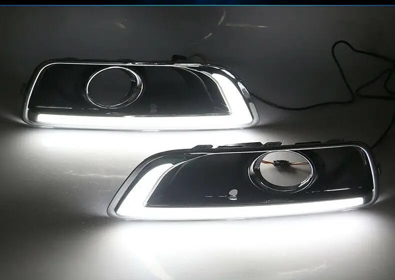 

For Chevrolet malibu LED Daytime Running Light White+Yellow Drive Lamp lights