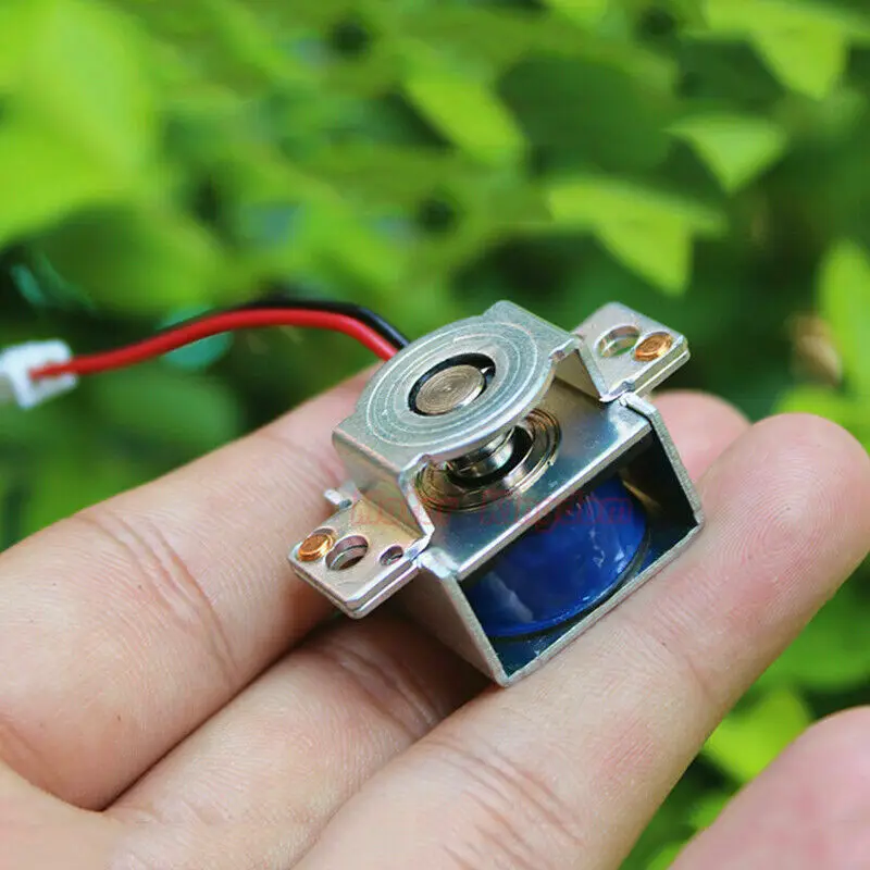 Микро Мини Электромагнит постоянного тока 3 в 6 электромагнит с толчком на