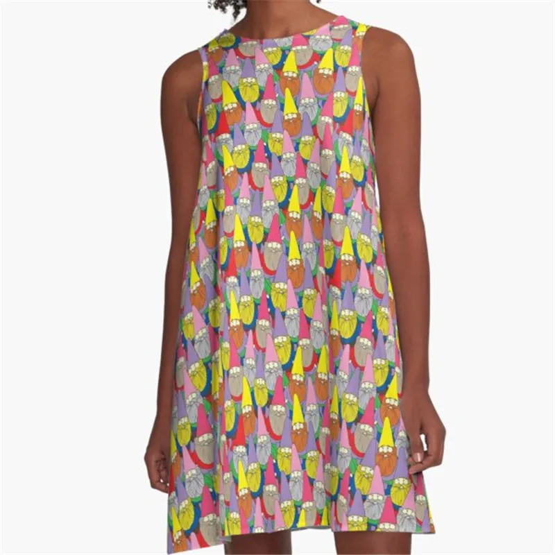 

Fashion Women summer dresses monstera melt Printed A-Line Boho Dress for women harajuku Sexy ladies mini short beach dress