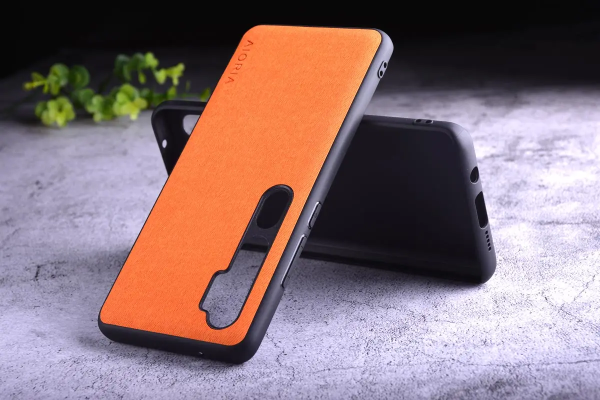 Текстильный чехол для Xiaomi mi note 10 pro, Жесткий ПК+ Мягкий ТПУ+ текстильный кожаный чехол, чехлы для mi note 10 pro