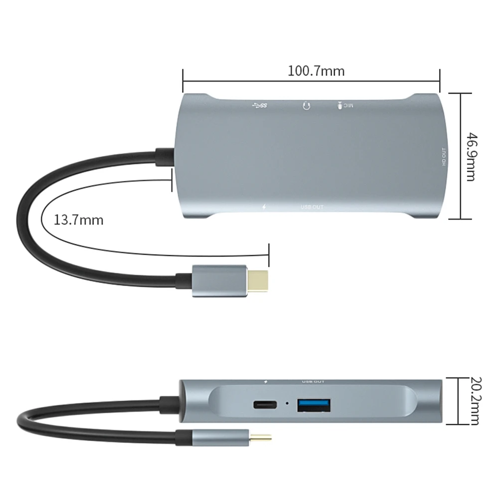 Док-станция 6 в 1 с USB Type-C на 1080 HD 4K P | Компьютеры и офис