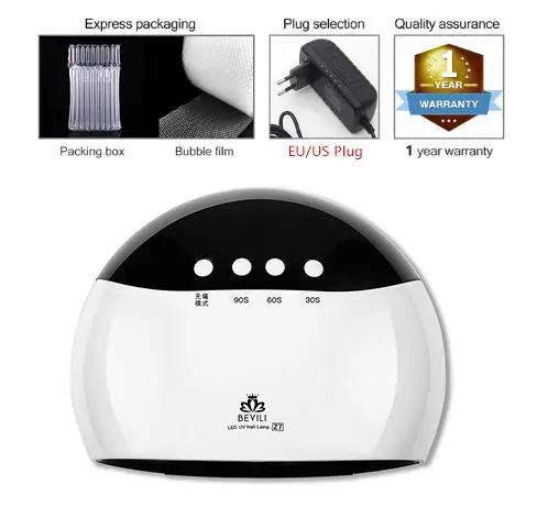 УФ лампа 45 Вт светодиодная для ногтей высокой мощности Сушилка маникюрные