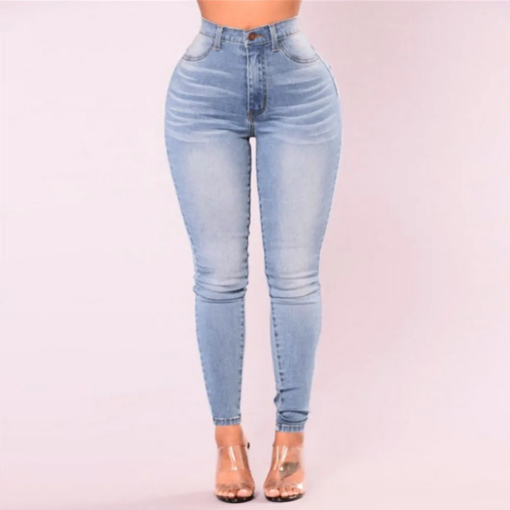 Рваные джинсы женские леггинсы новинка обтягивающие с высокой талией джинсовые