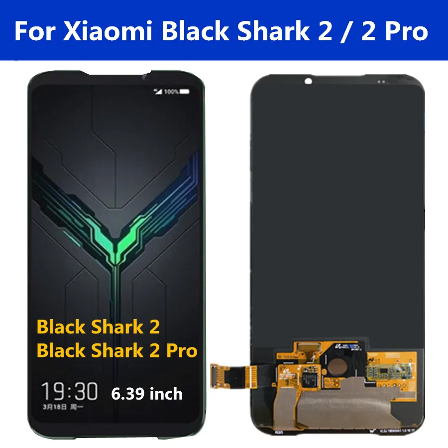 ЖК дисплей AMOLED 6 39 дюйма для Xiaomi Black Shark 2 Pro сенсорный экран с дигитайзером в сборе