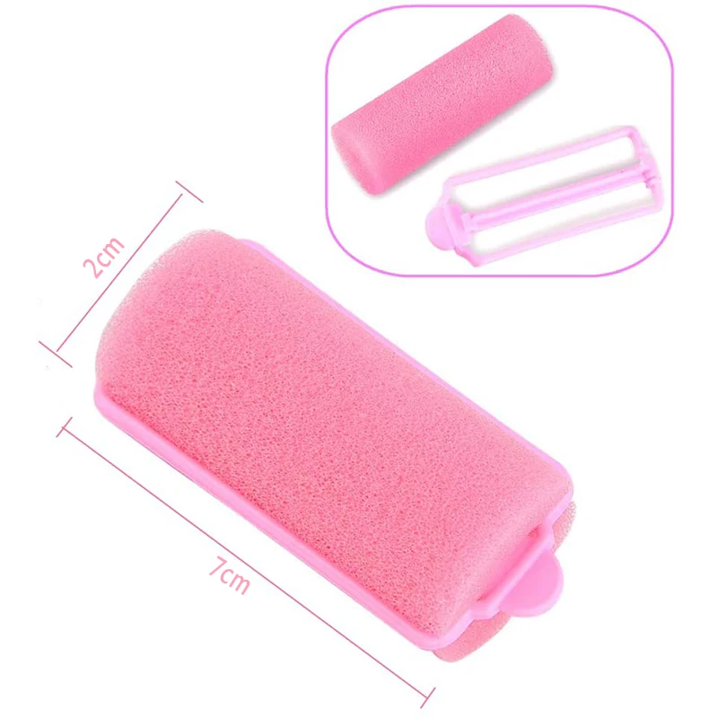 12 шт./упак. Пряжка мягкая губка пены Плойка для завивки волос легко Щипцы укладки