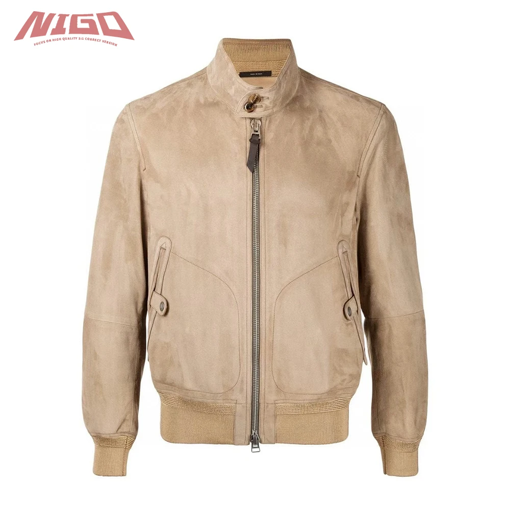 

NIGO 21ss TF замшевый Блузон, куртка из натуральной кожи, пальто # nigo7835