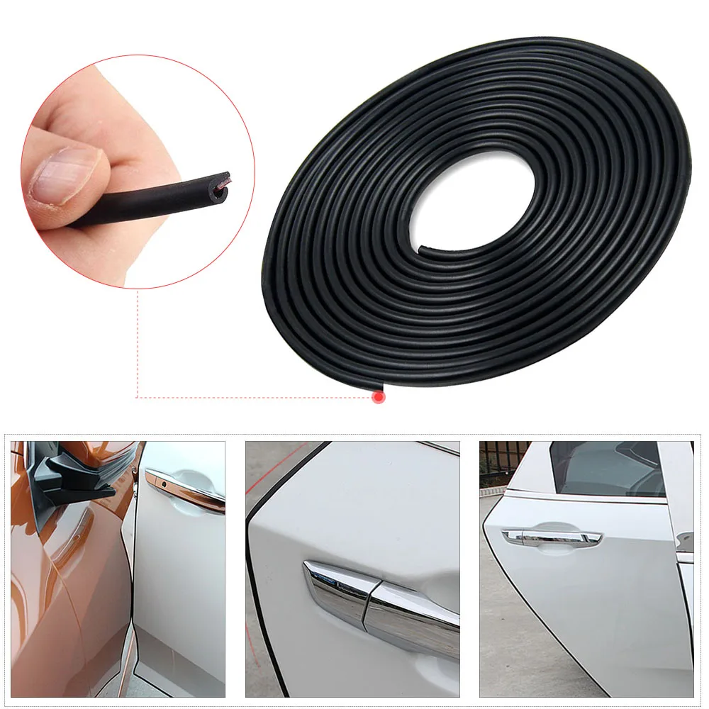 

Car Door Moulding Trim Rubber Strip Scratch Protector Edge Guard Universal Car Door Anticollision Edge Protector Strips 2m